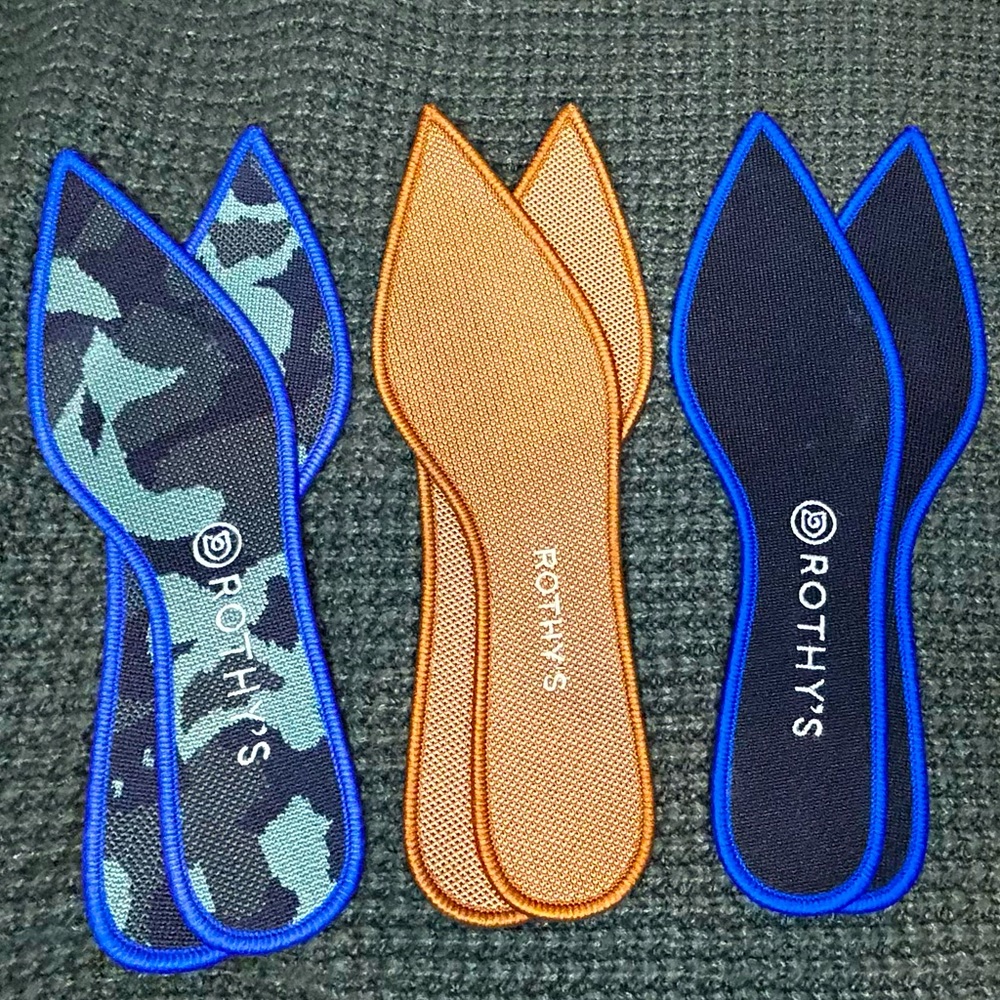 Like new 3 Rothys insoles points 10.5